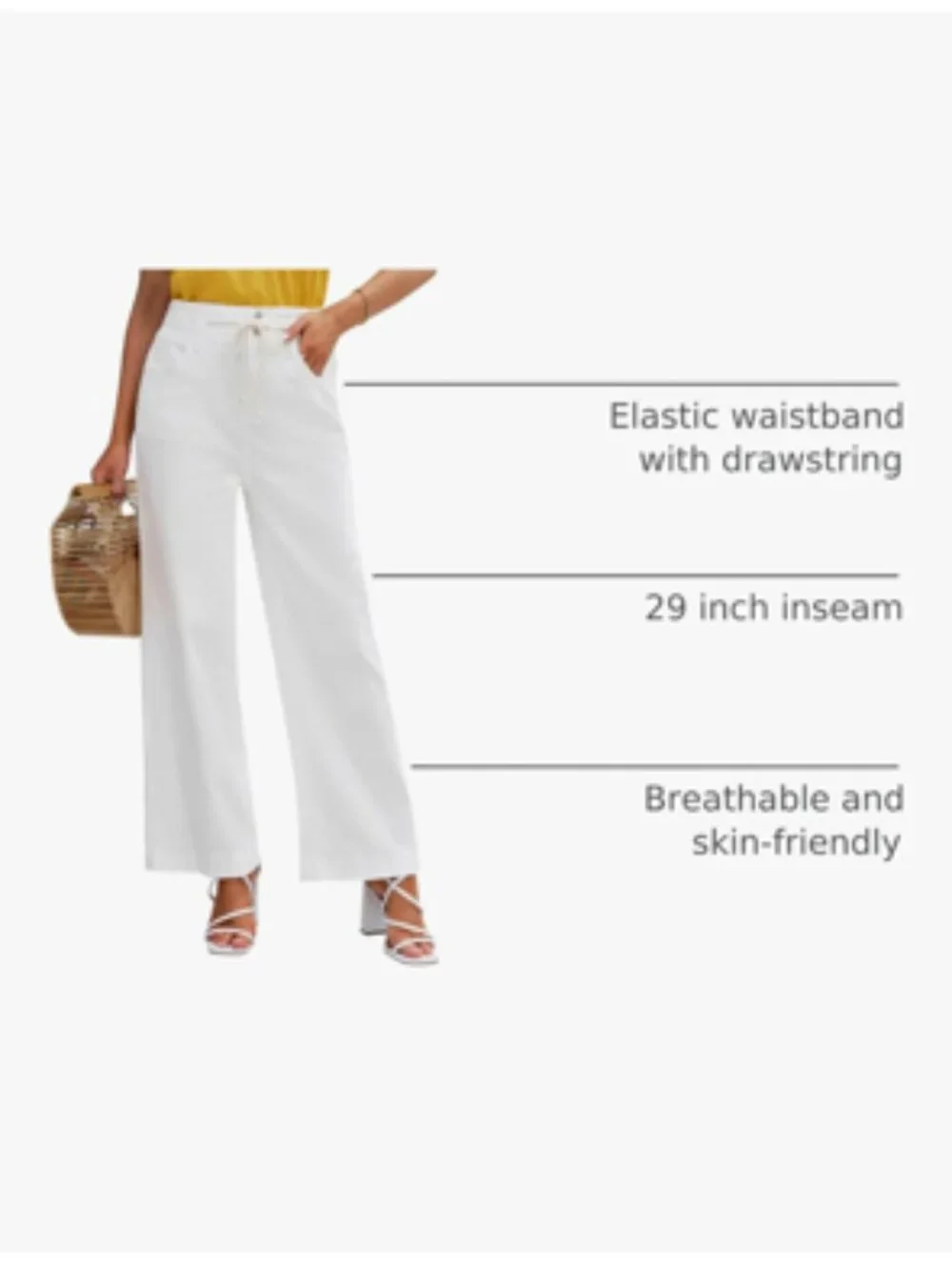GRAPENT Wide Leg Jeans for Women Stretch - Picture 5 of 5